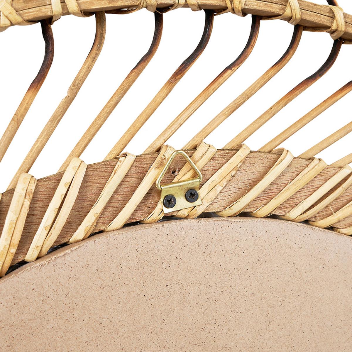 Olivia's BoBo Bamboo Round Wall Mirror Small – image 8