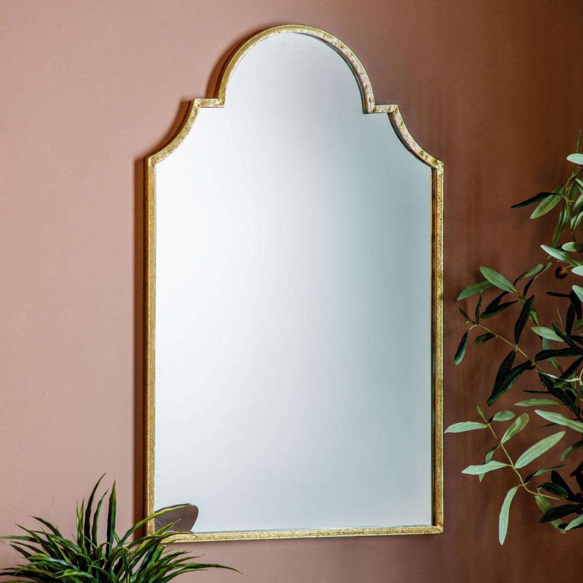 Gallery Interiors Cressida Wall Mirror Gold – image 1