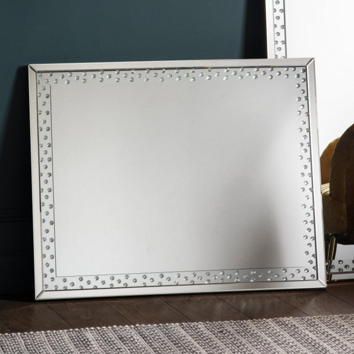 Gallery Interiors Eastmoore Silver Mirror Large