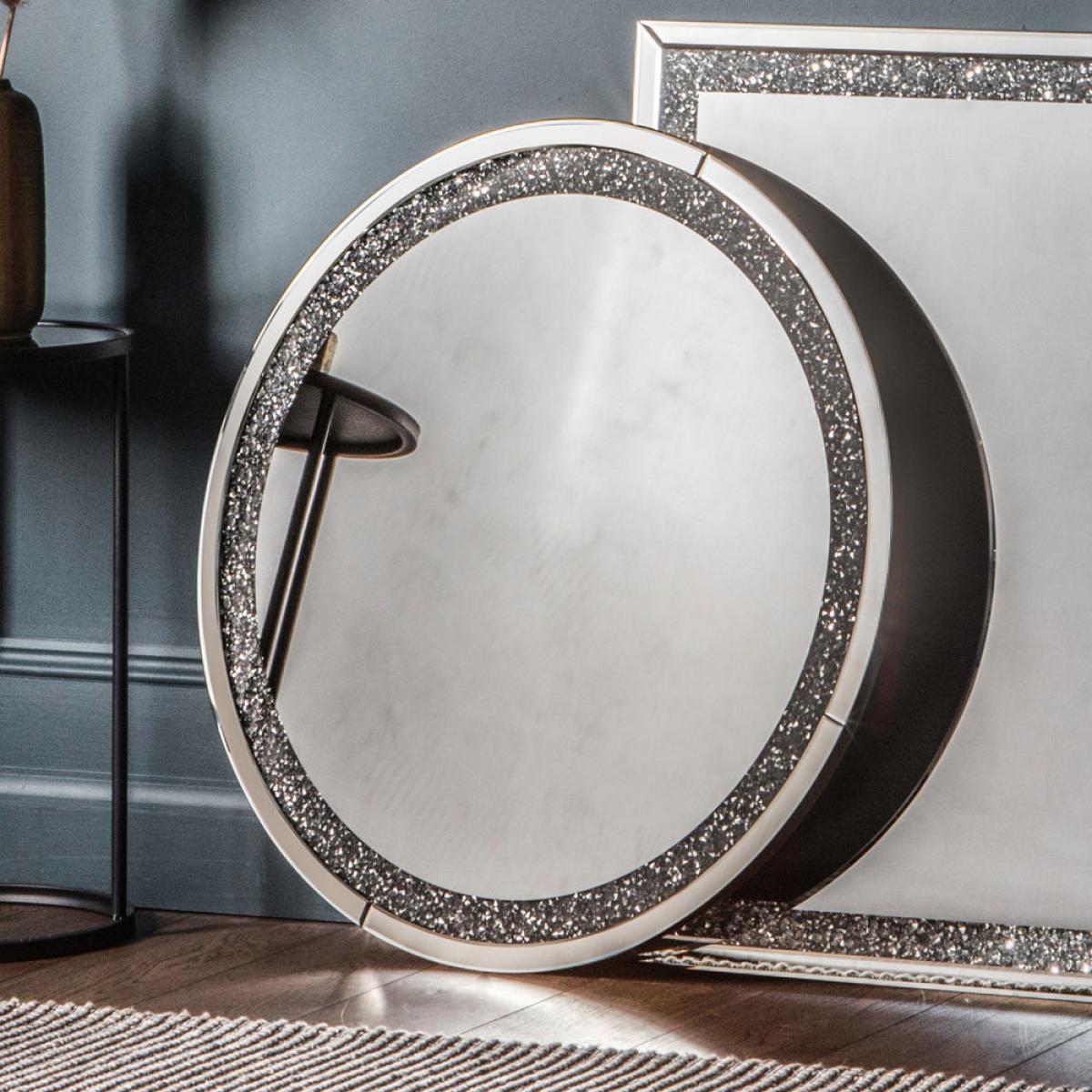 Gallery Interiors Westmoore Mirror / Silver / Round – image 1