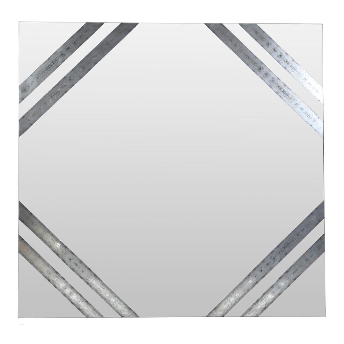 Libra Lexington Antiqued Square Wall Mirror – image 2