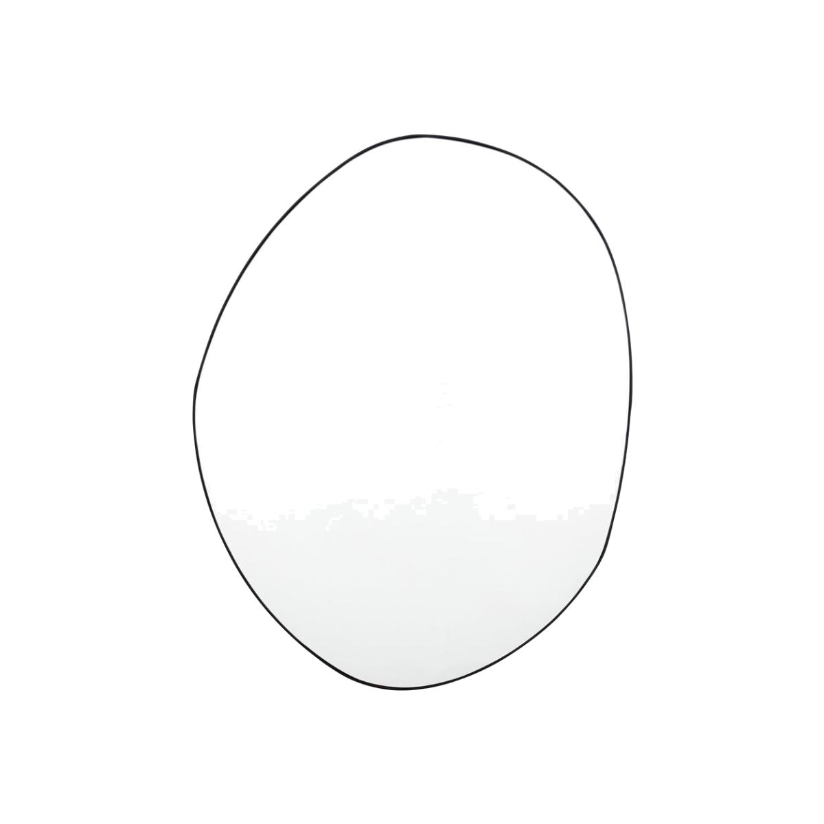 Gallery Interiors Hercules Wall Mirror in Black / Medium – image 1