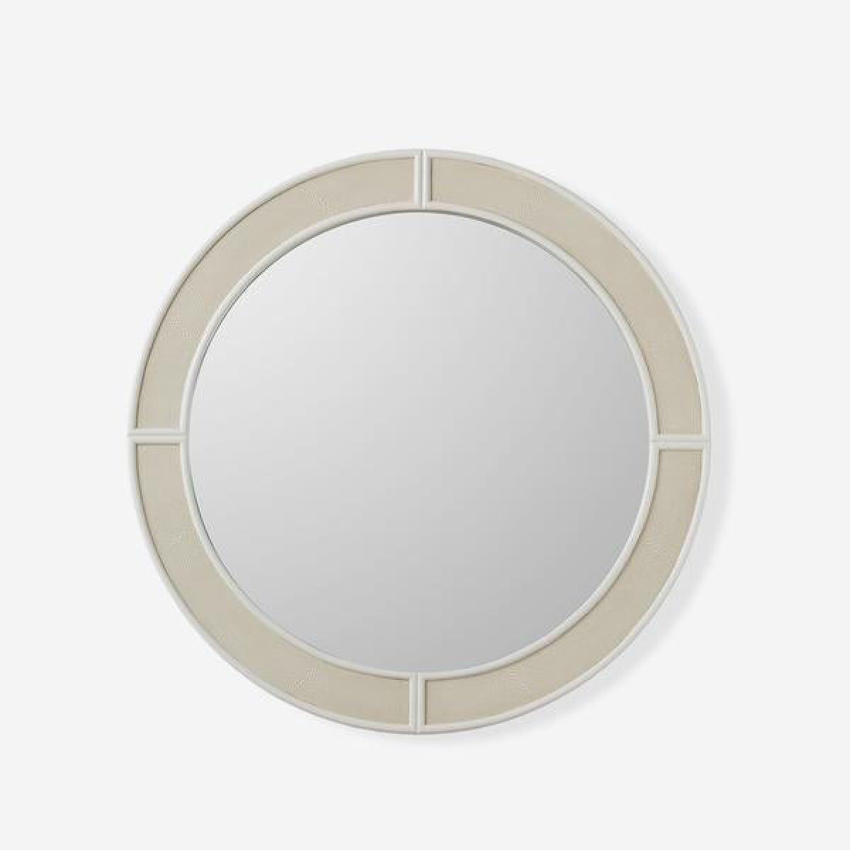 Andrew Martin Alice Wall Mirror White Round – image 1