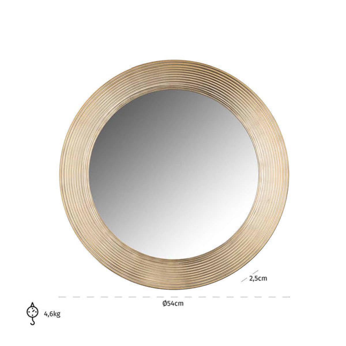 Richmond Morse Gold Round Wall Mirror – image 3