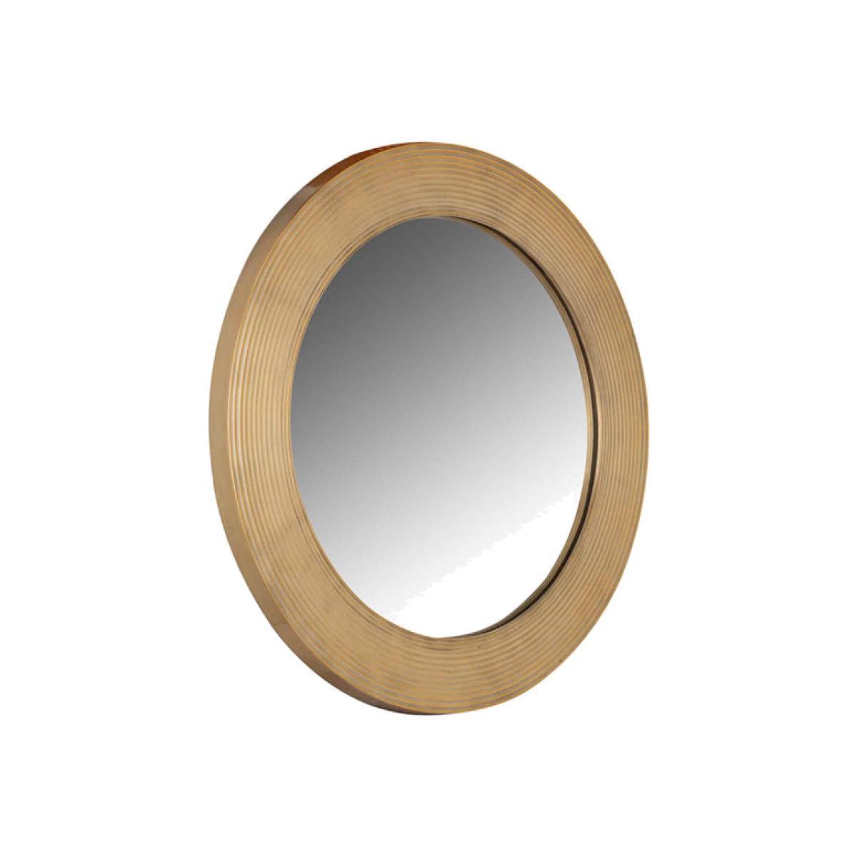 Richmond Morse Gold Round Wall Mirror – image 1