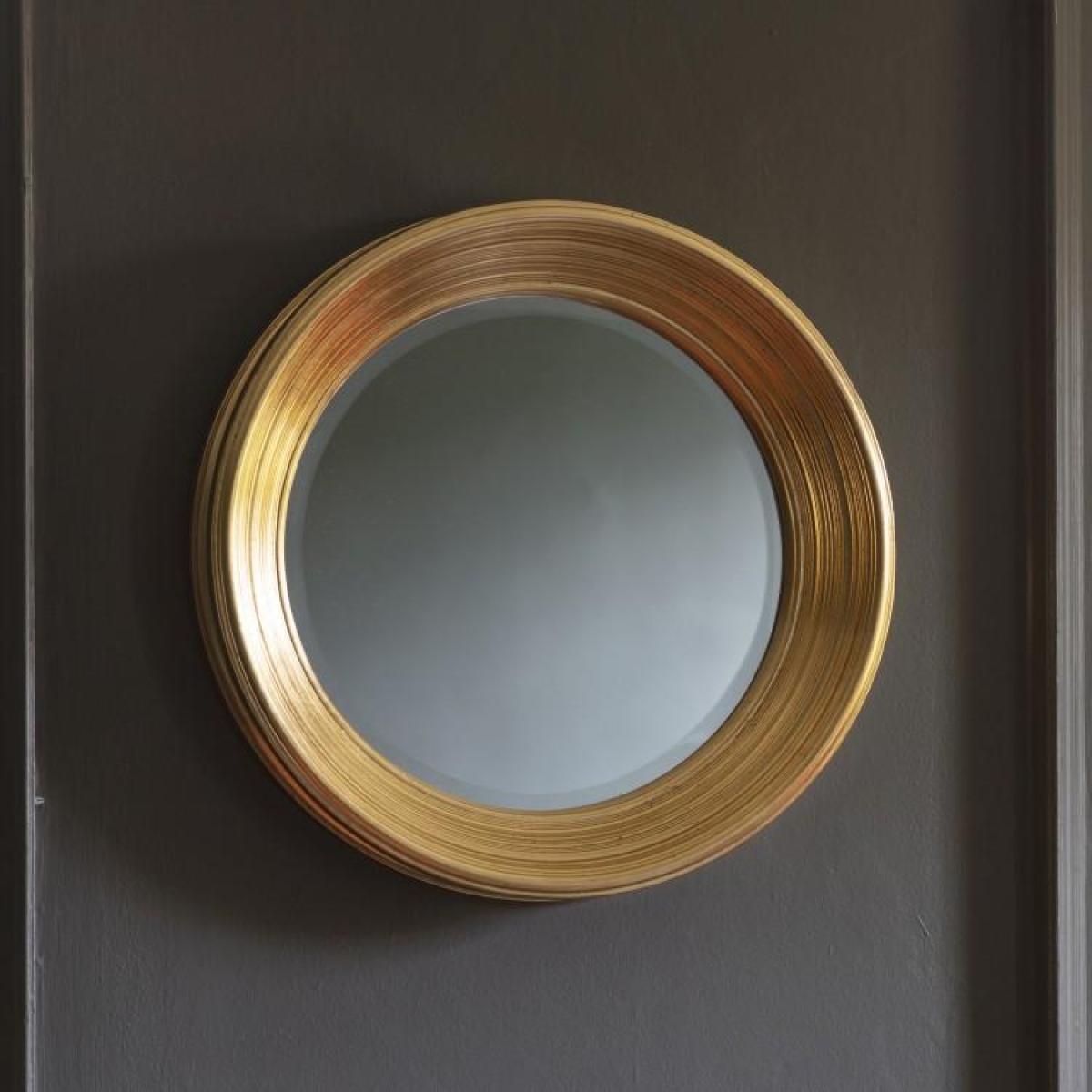 Gallery Interiors Chaplin Round Mirror Gold | Outlet