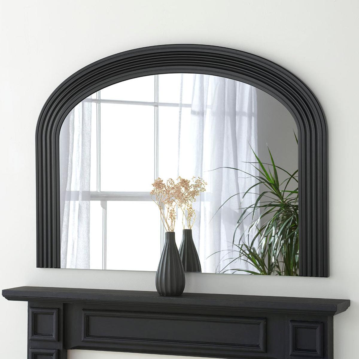 Olivia's Atlas Mantle Wall Mirror in Black – image 2