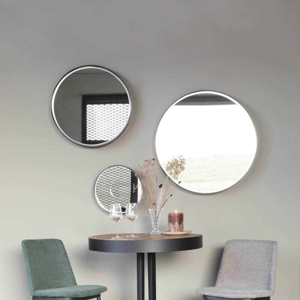 Olivia's Nordic Living Collection - Rane Mirror in Black / Medium – image 3