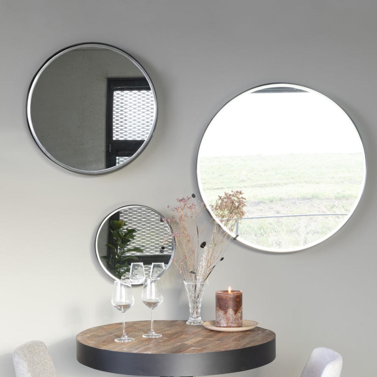 Olivia's Nordic Living Collection - Rane Mirror in Black / Medium – image 1