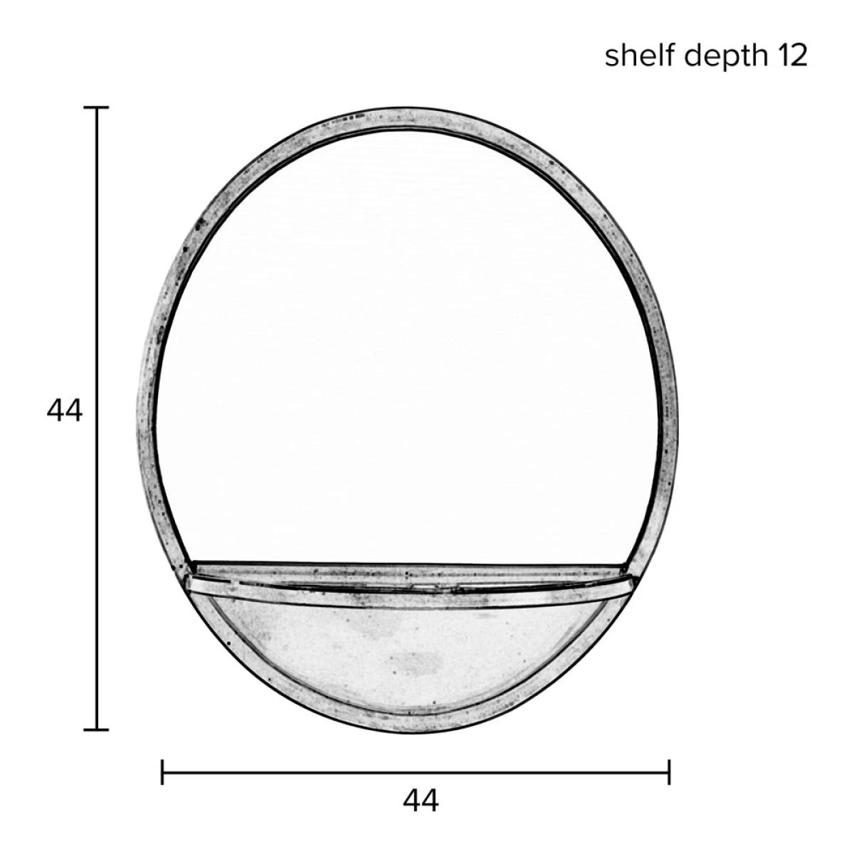 Olivia's Nordic Living Collection - Frodi Round Mirror in Brass – image 7