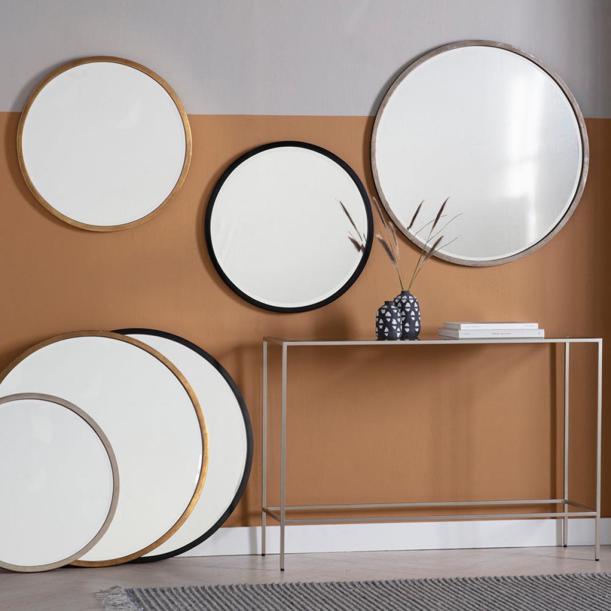 Gallery Interiors Higgins Round Mirror in Black / Large – image 3