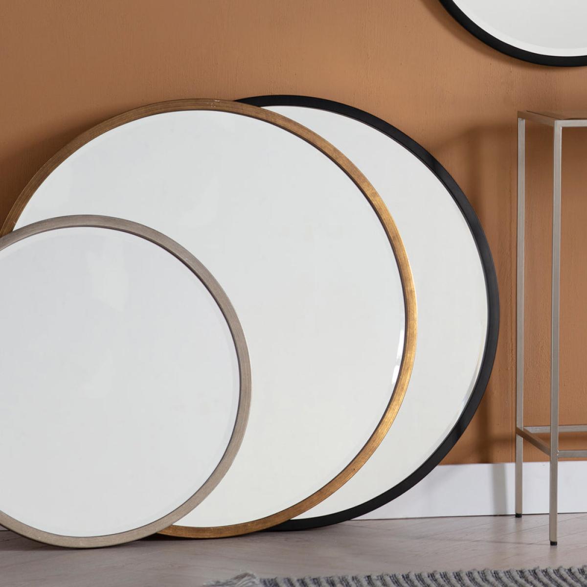 Gallery Interiors Higgins Round Mirror in Black / Large – image 4