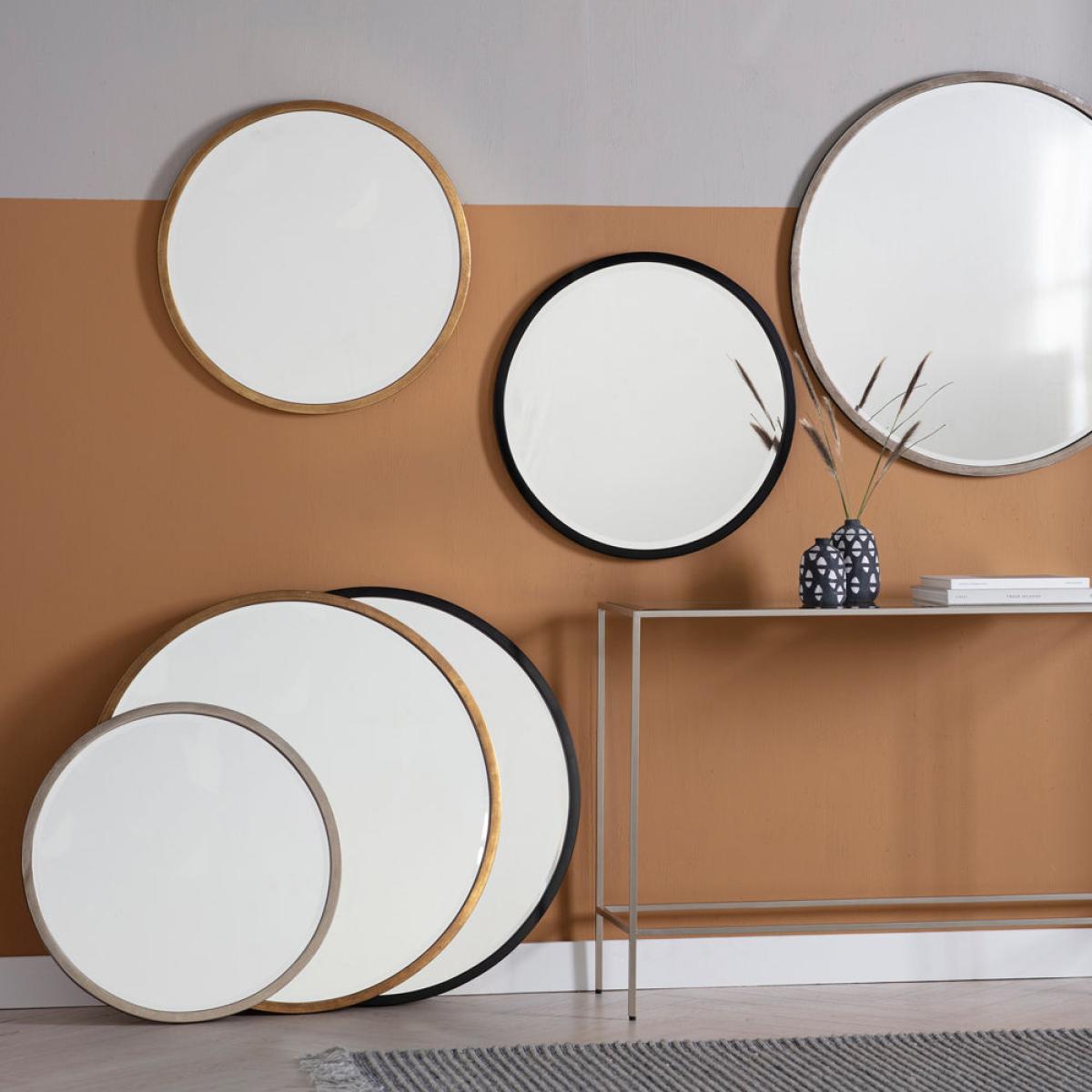 Gallery Interiors Higgins Round Mirror in Black / Large – image 5