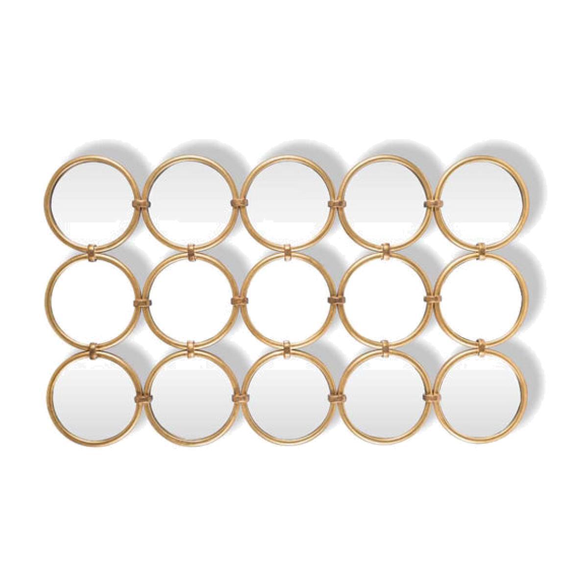 Richmond Coley Gold Round Wall Mirror