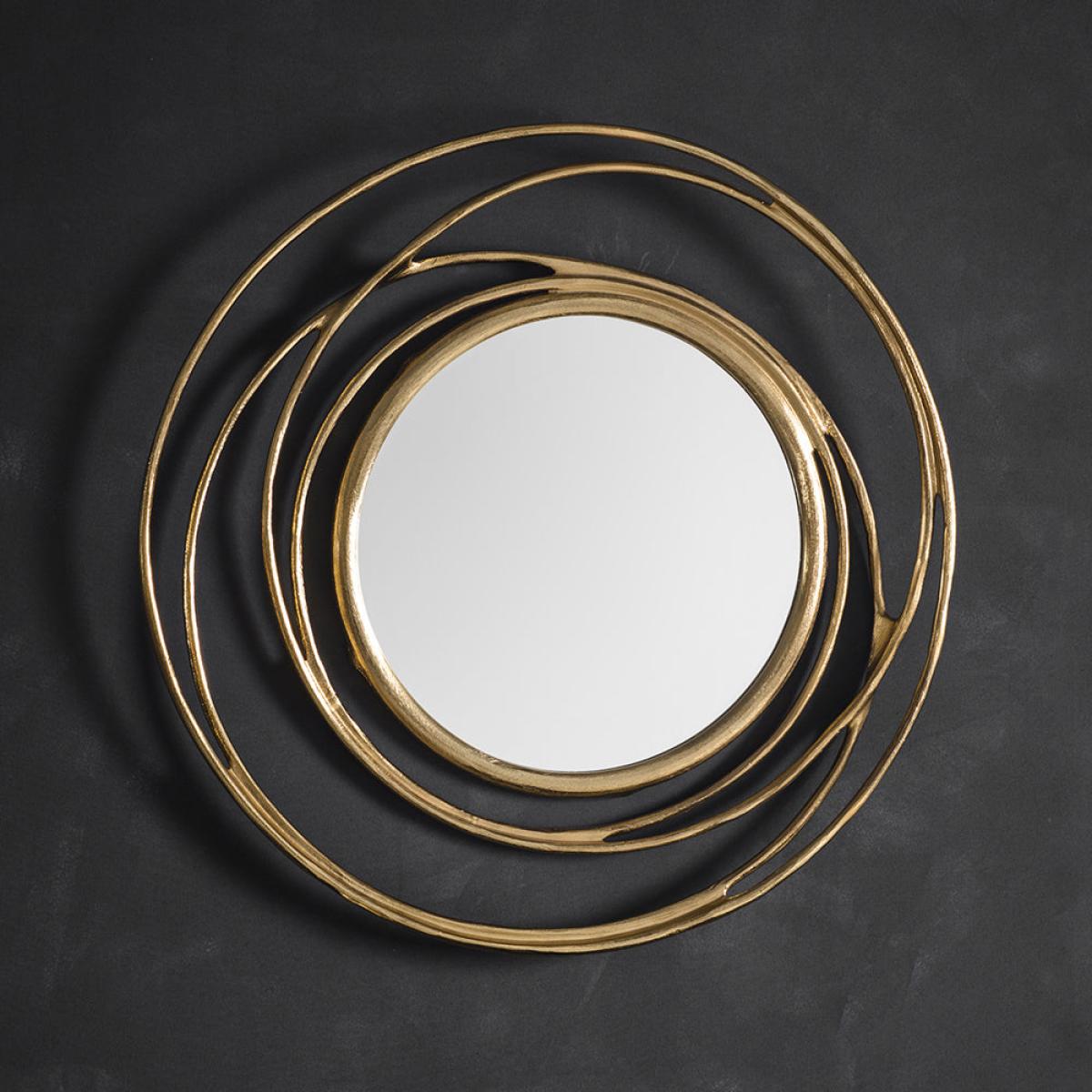 Gallery Interiors Allende Mirror Satin in Gold – image 3