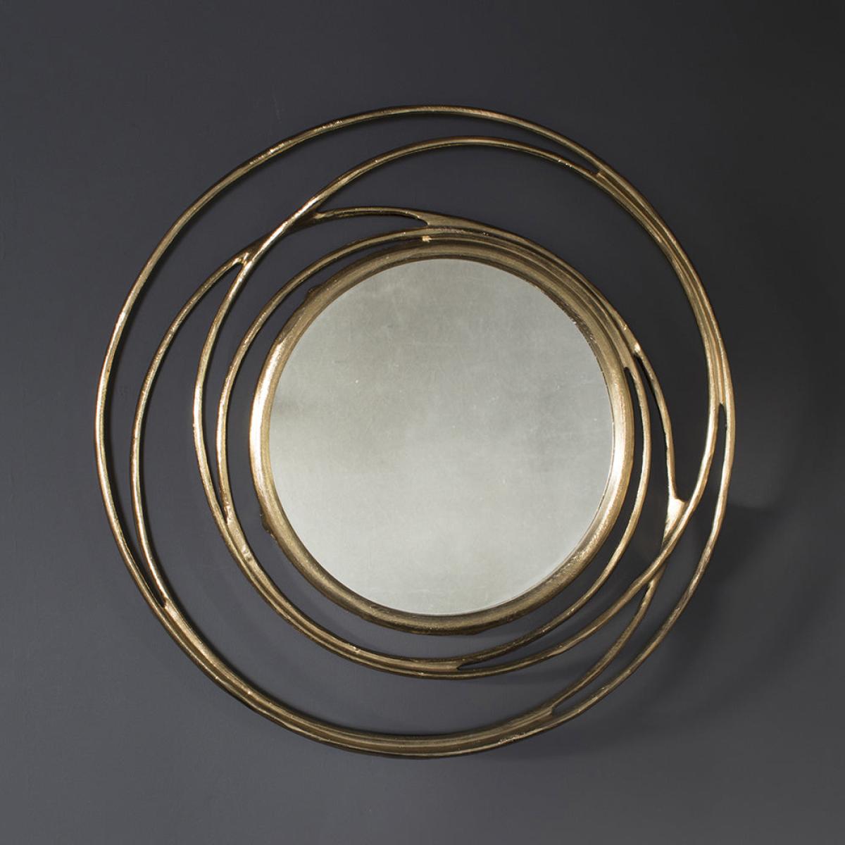 Gallery Interiors Allende Mirror Satin in Gold – image 5
