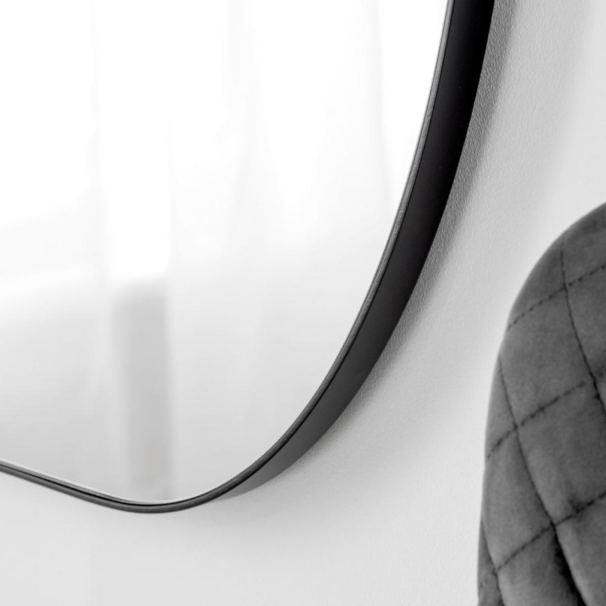 Olivia's Oakland Hexagonal Wall Mirror in Black – image 3