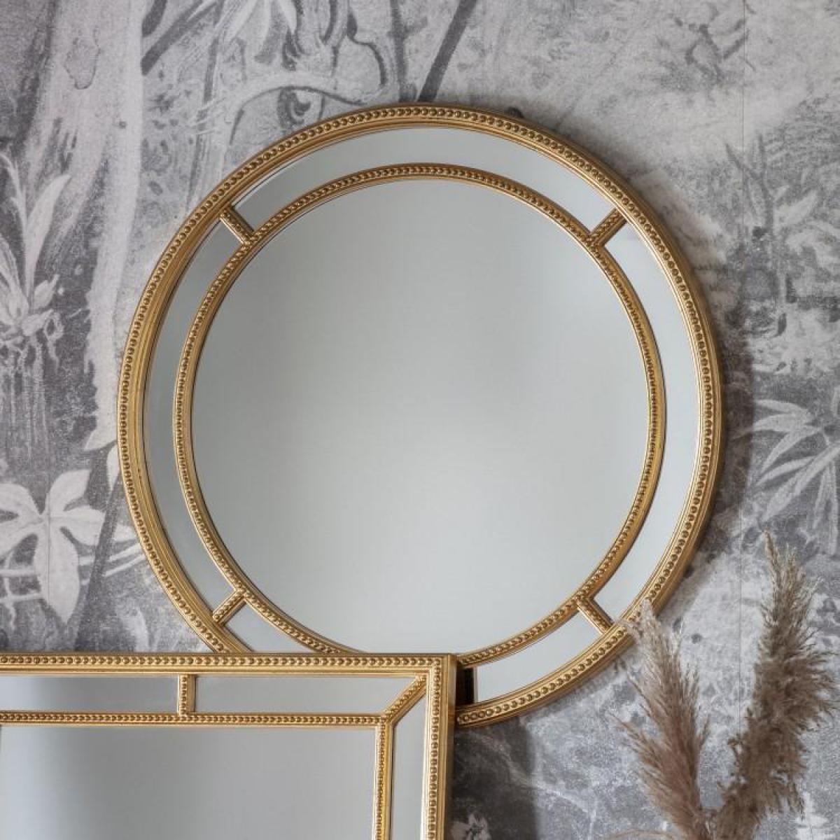 Gallery Direct Sinatra Mirror Round | Outlet / Gold / Round – image 2