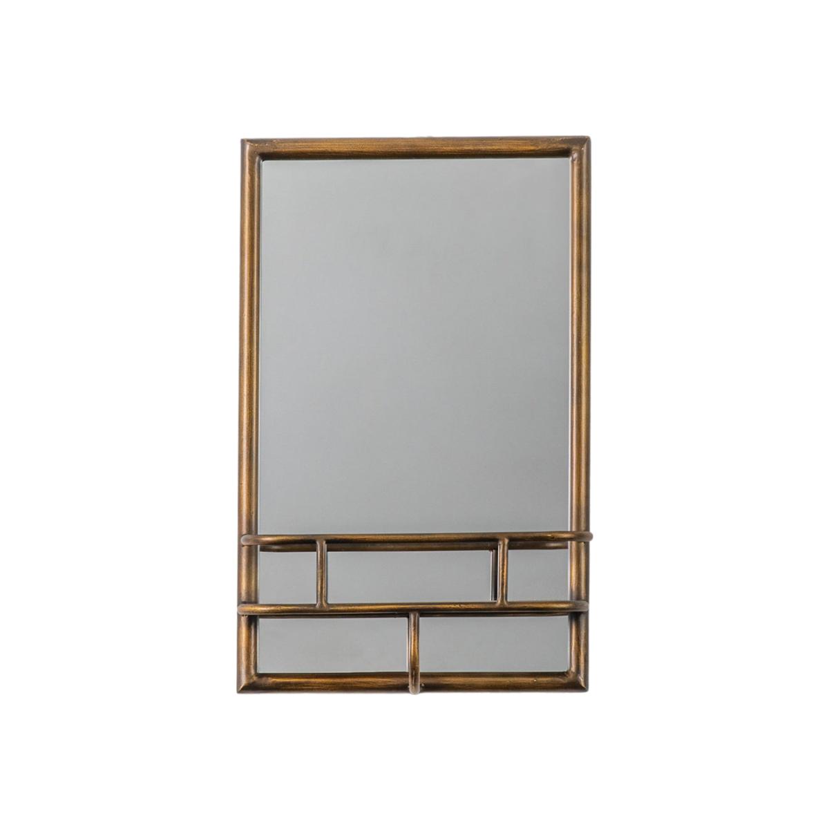 Gallery Interiors Isaac Rectangle Mirror Bronze – image 1