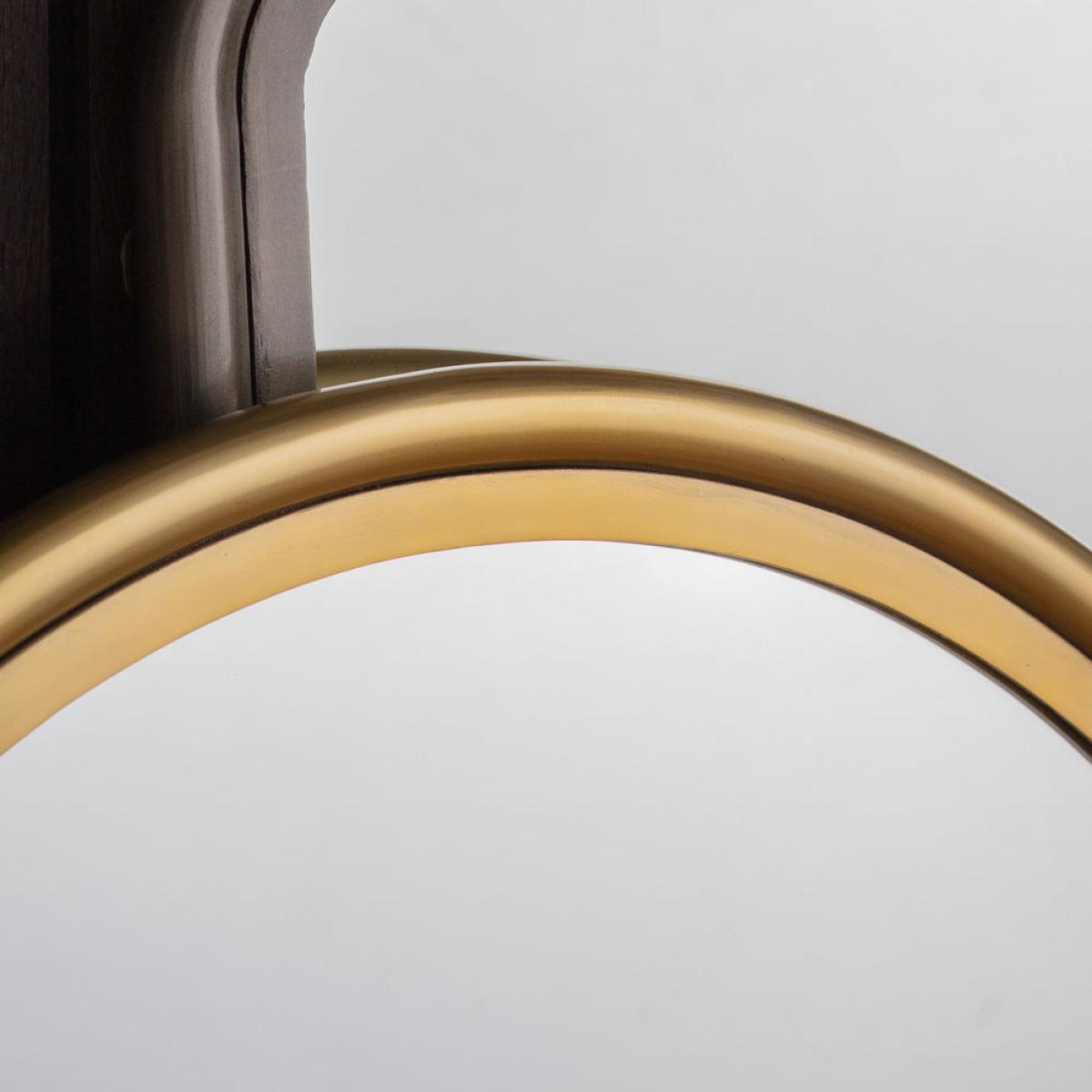 Gallery Interiors Eindhoven Brass Round Wall Mirror / Small – image 5