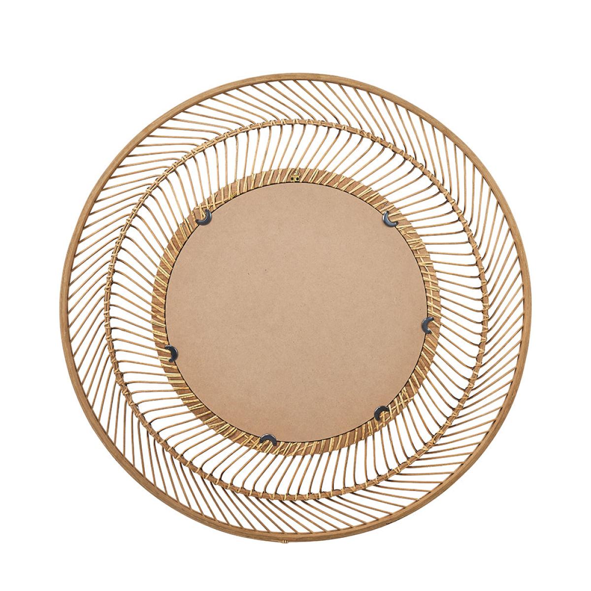 Olivia's BoBo Bamboo Round Wall Mirror Large – image 7