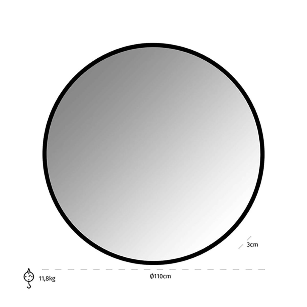 Richmond Maevy Black Wall Mirror – image 2