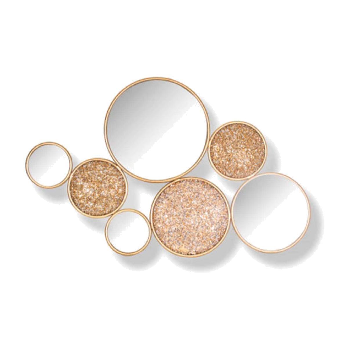 Richmond Isaiha Gold Round Wall Mirror