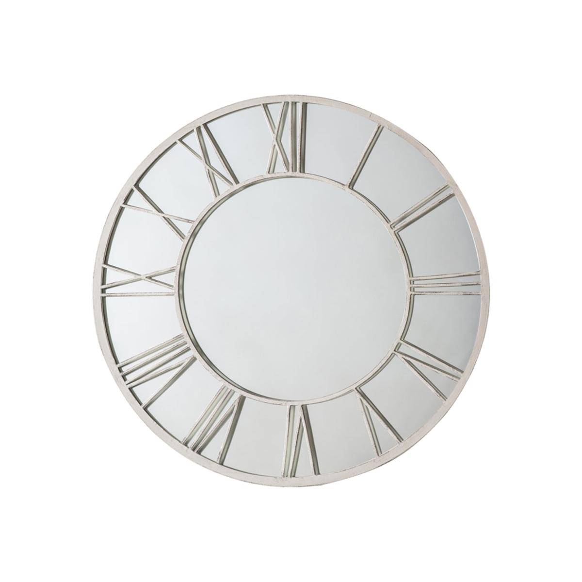 Gallery Interiors Shortfield Outdoor Mirror in Distressed White