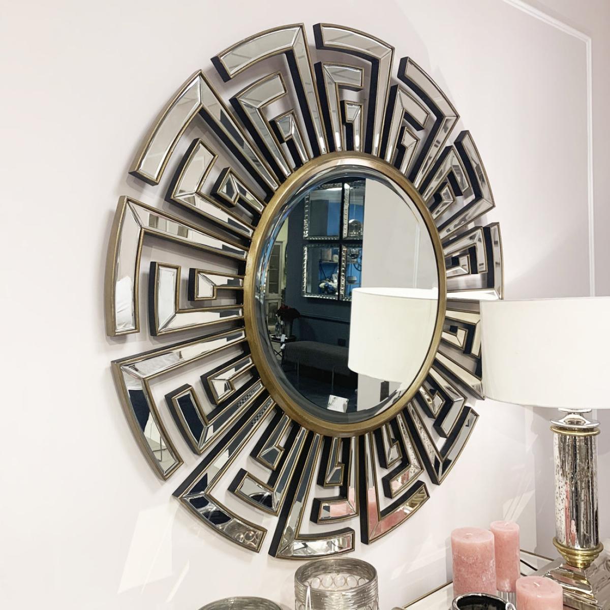 Libra Claridge Deco Round Mirror – image 3