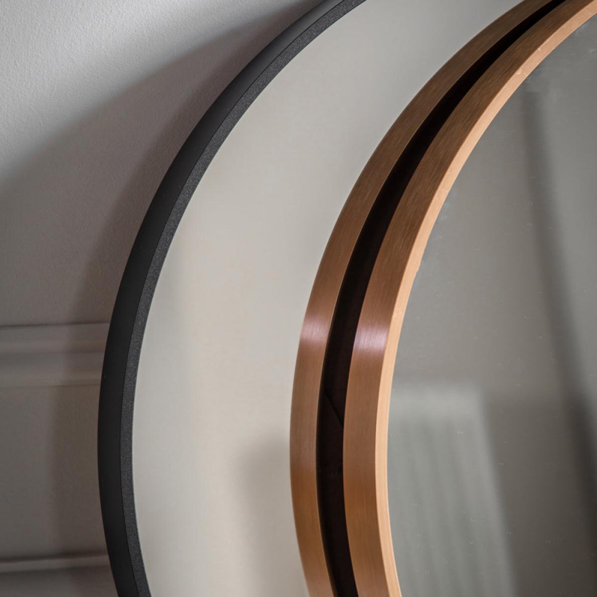 Gallery Interiors Yarlett Round Wall Mirror in Black – image 3