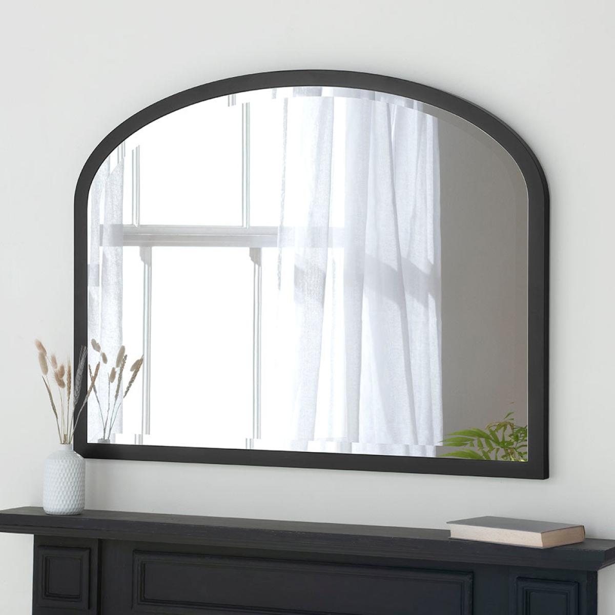 Olivia's Amara Mantle Wall Mirror in Black – image 2