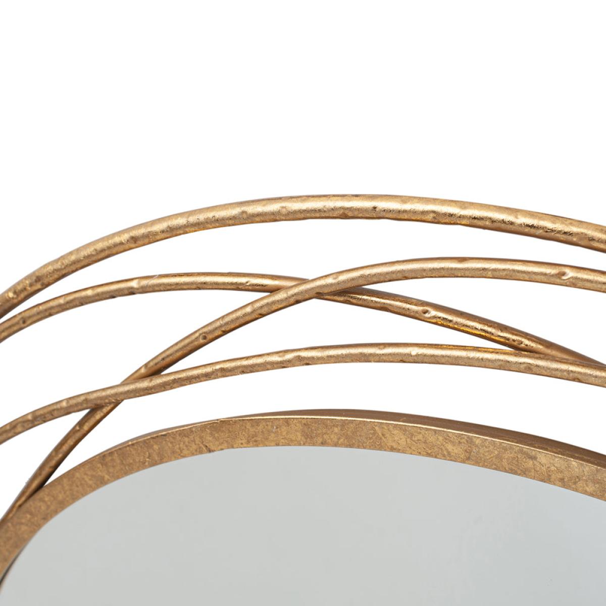 Olivia's Metal Round Wall Mirror in Antiuqe Gold – image 6