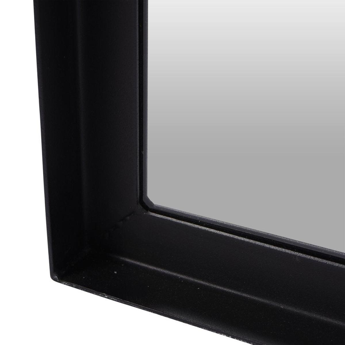 Libra Interiors Bronx Black Acacia Wood Wall Mirror 100 x76cm – image 4