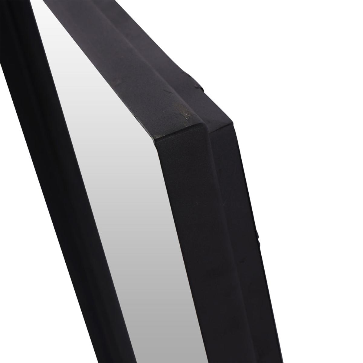Libra Interiors Bronx Black Acacia Wood Wall Mirror 100 x76cm – image 5