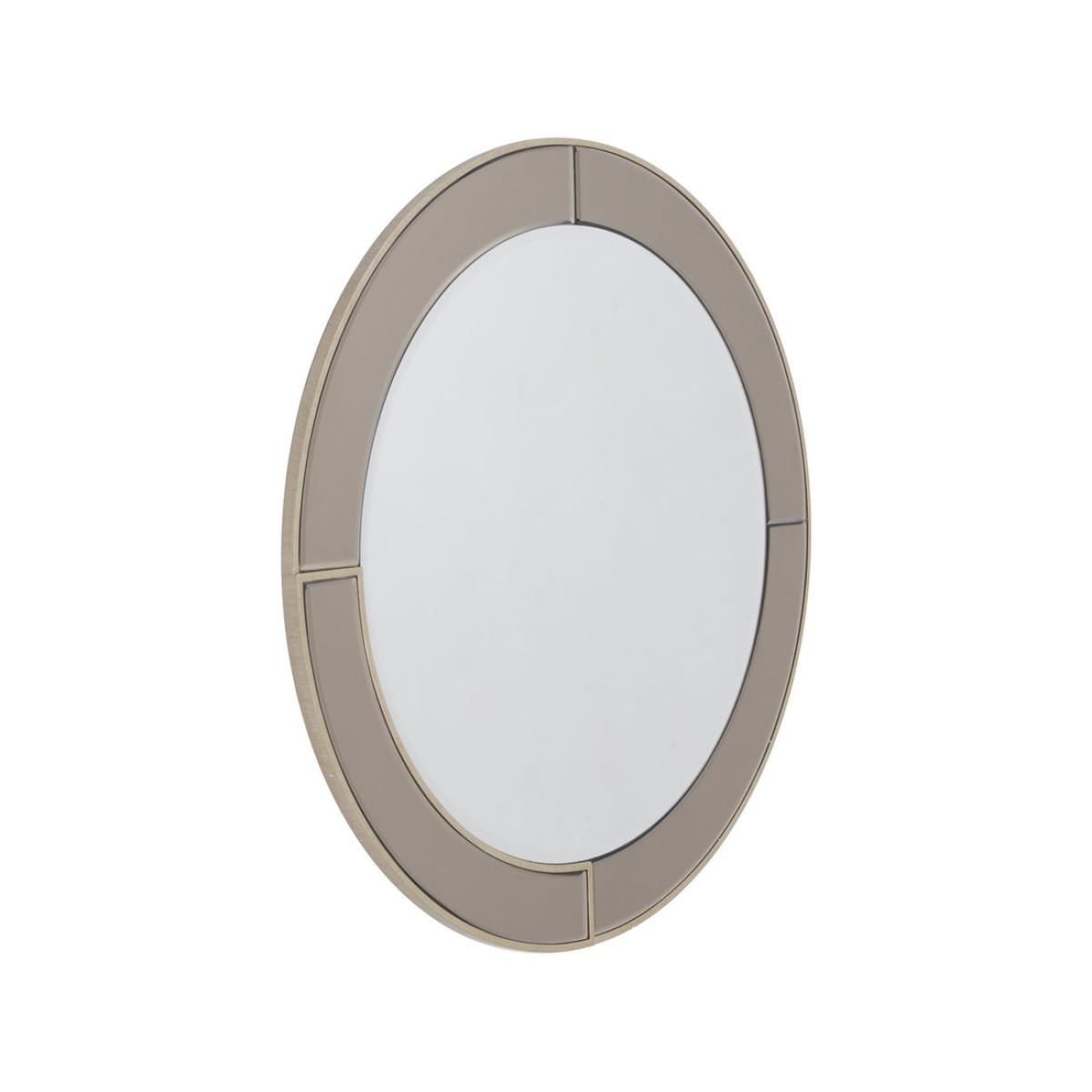 Libra Claridge Ecliptic Lustre Wall Mirror Brown – image 2