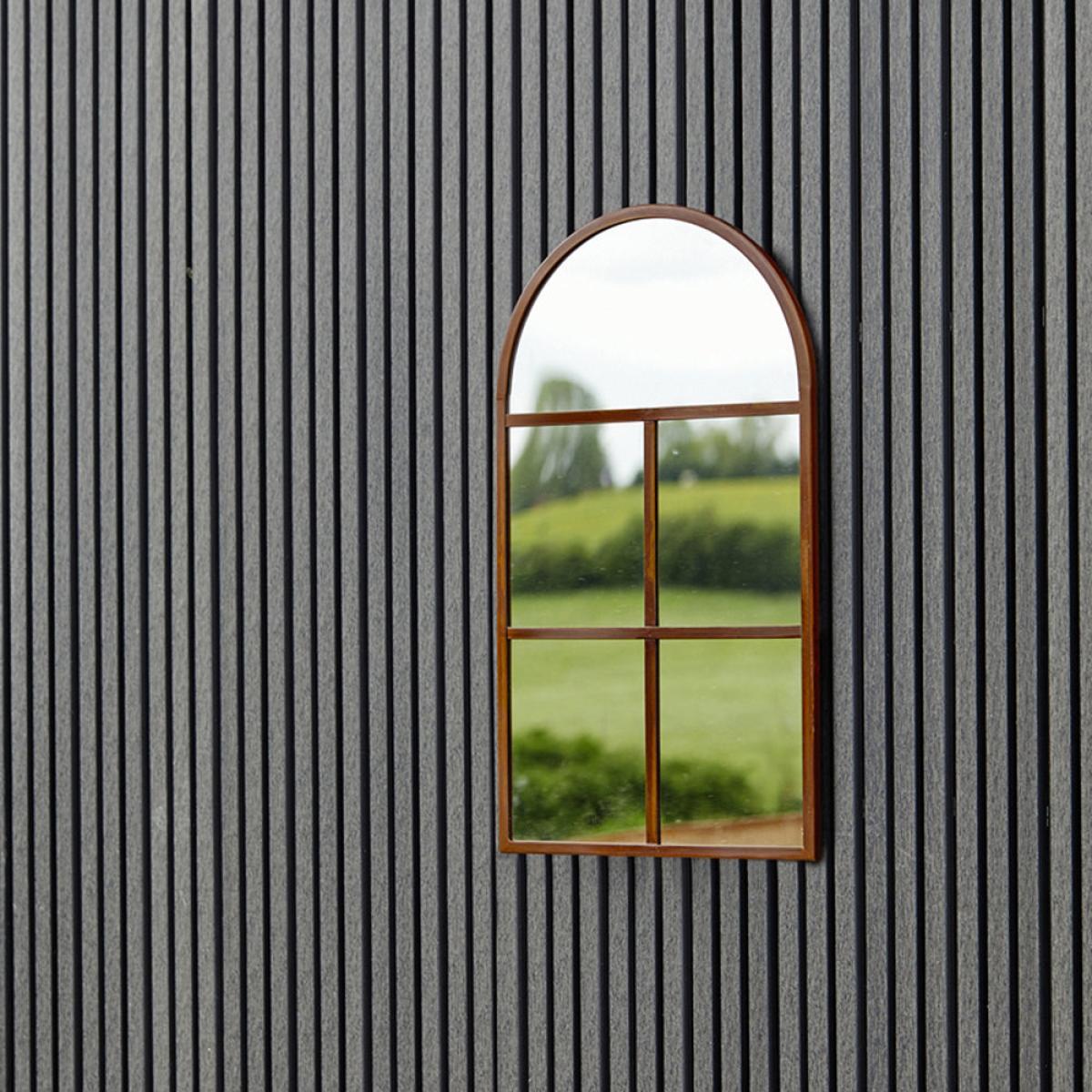 Ivyline Archway Outdoor Mirror Natural Rust – image 2