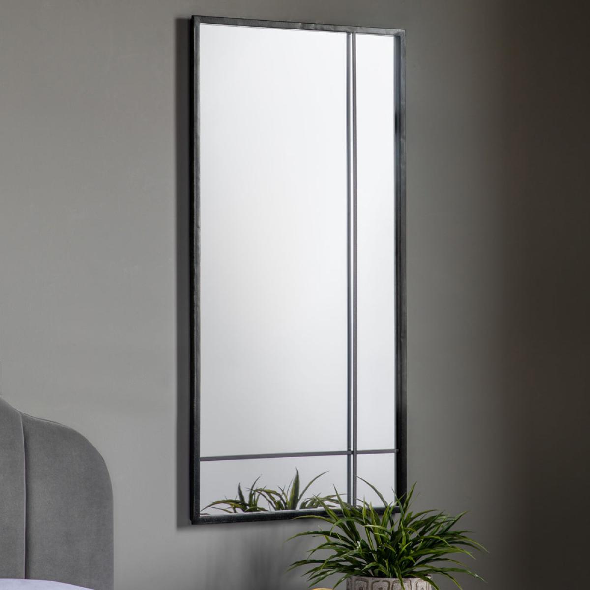 Gallery Interiors Martinez Wall Mirror Black – image 1