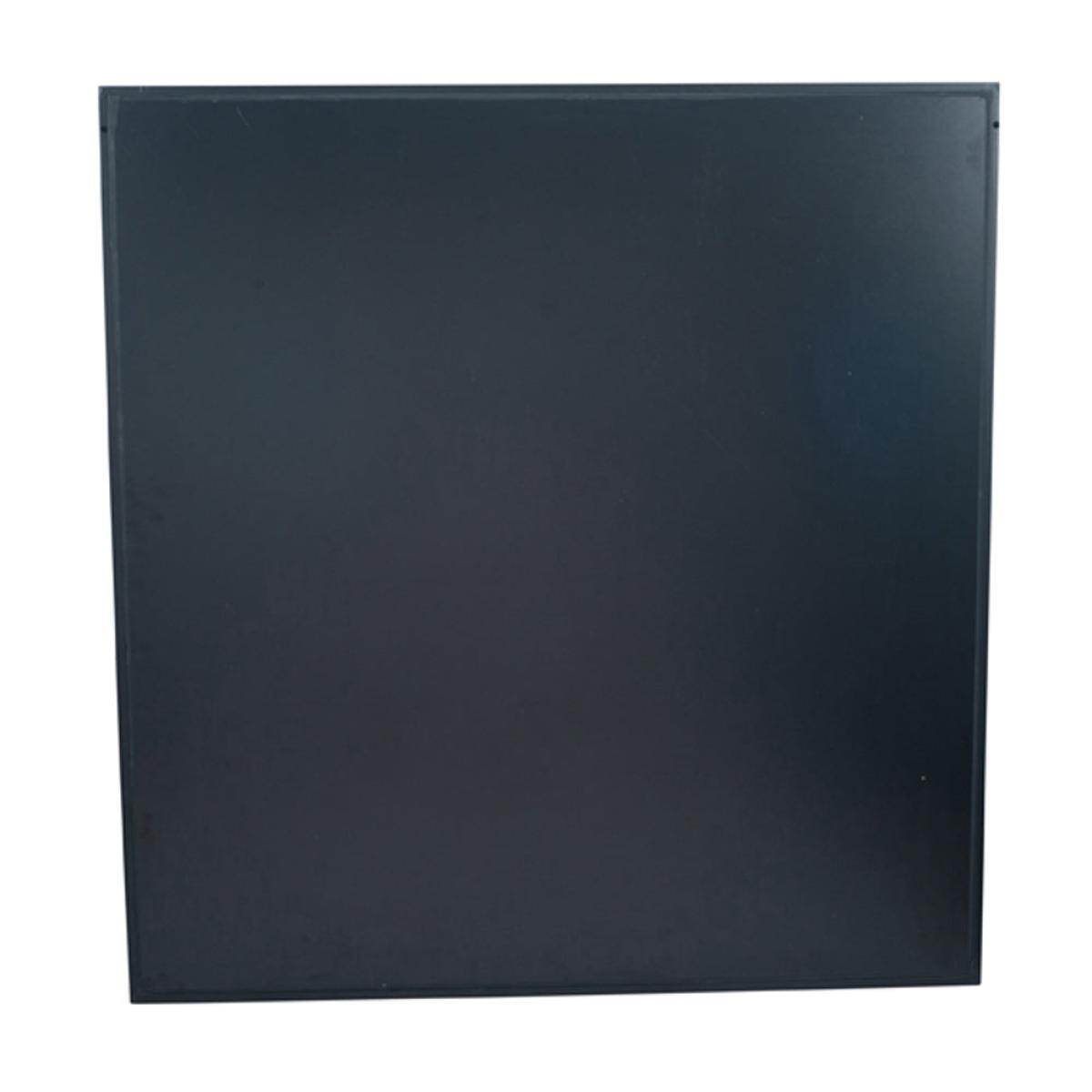 Olivia's Metal 9 Pane Mirror with Foxed Glass in Matt Black – image 2