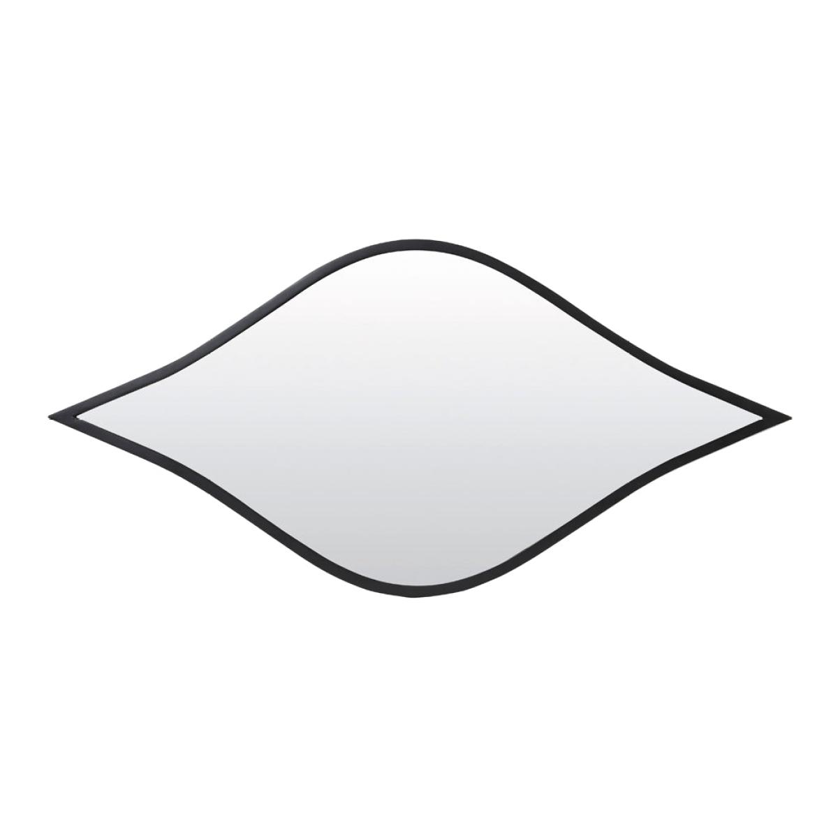 Light & Living Obika Wall Mirror Matt Black - Discontinued / Large – image 1