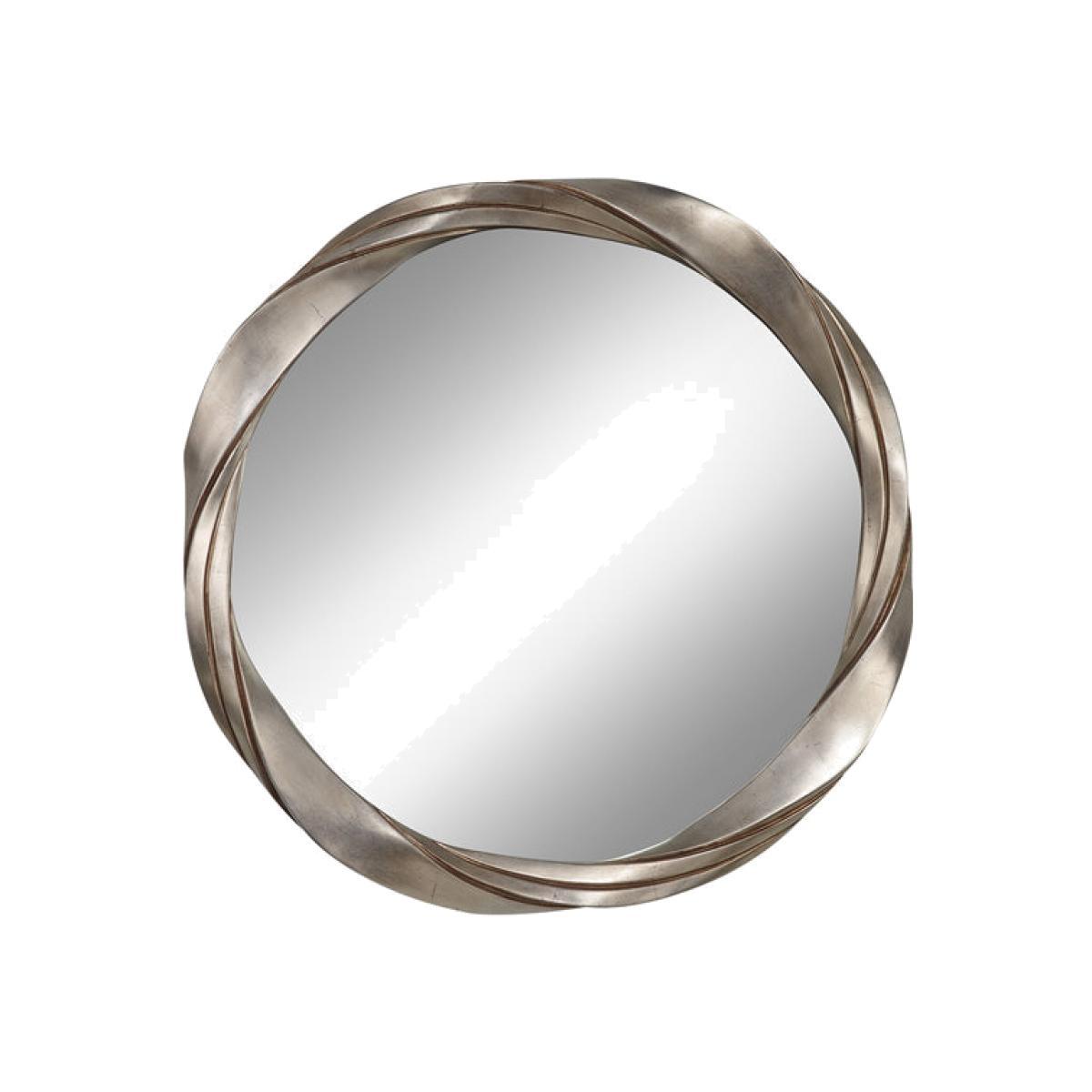 Elstead Silver Twist Wall Mirror Aged Silver