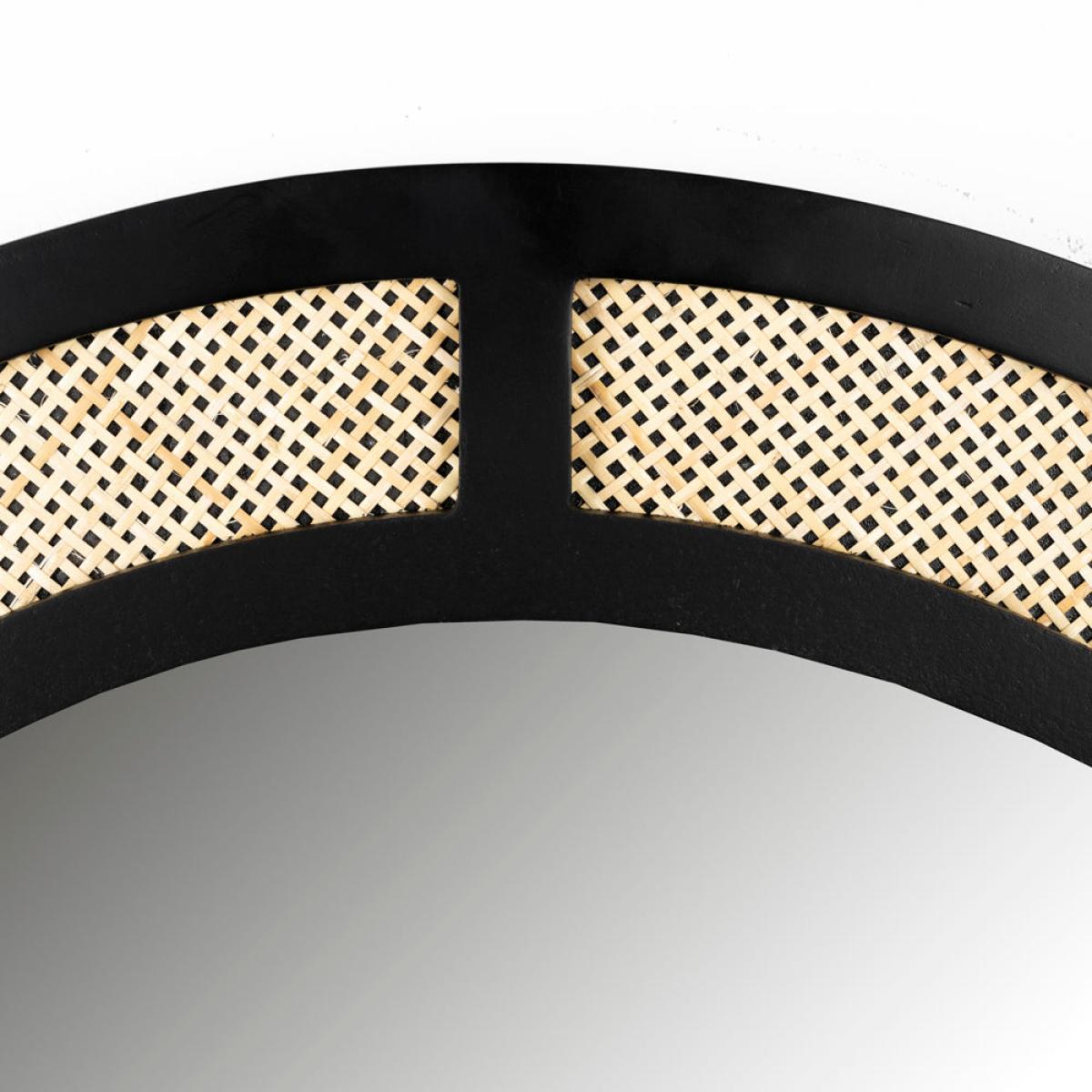 Olivia's Nordic Living Collection Ada Oval Wall Mirror in Black & Beige – image 4