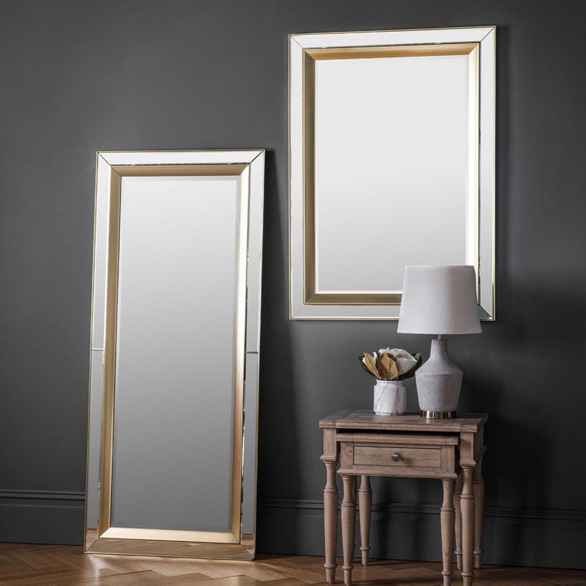 Gallery Interiors Phantom Mirror / Gold / Rectangle – image 11