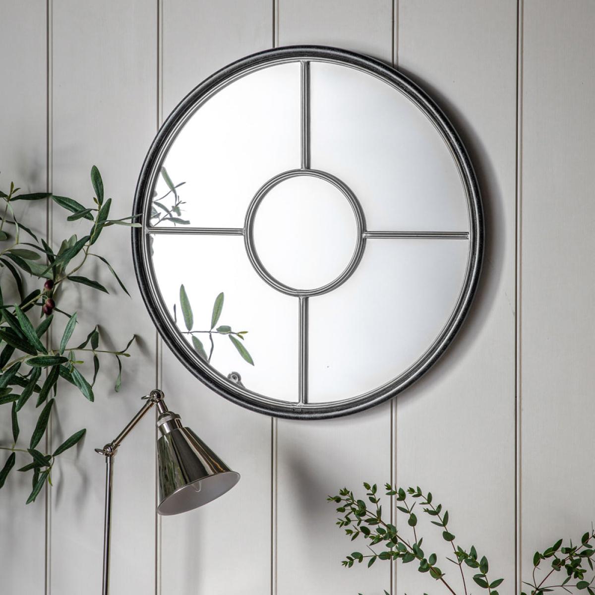 Gallery Interiors Ovesen Mirror Black And Silver | Outlet / Small – image 2
