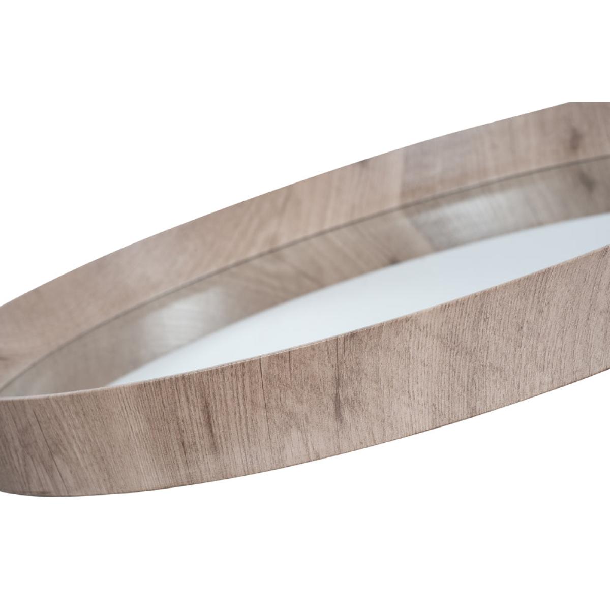Olivia's Antonio Natural Wood Veneer Round Wall Mirror – image 3