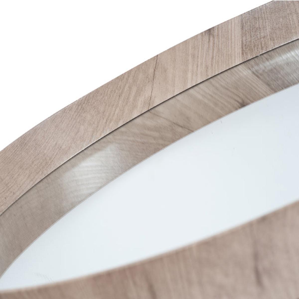 Olivia's Antonio Natural Wood Veneer Round Wall Mirror – image 4