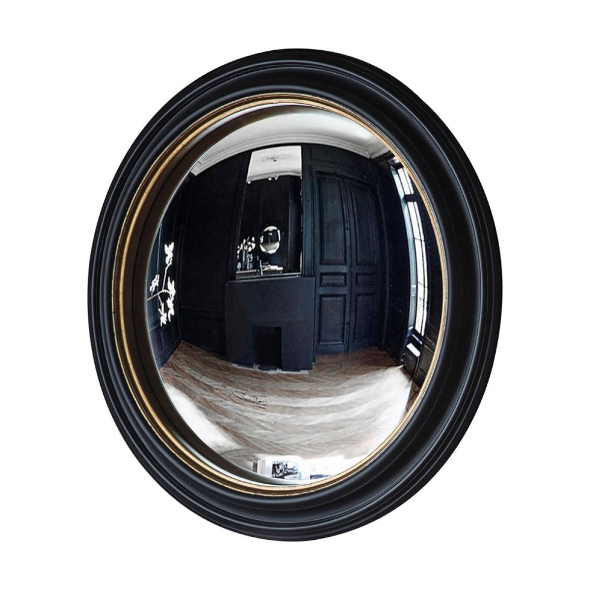 Gallery Interiors Rockbourne Convex Mirror / Black & Gold / Large – image 2