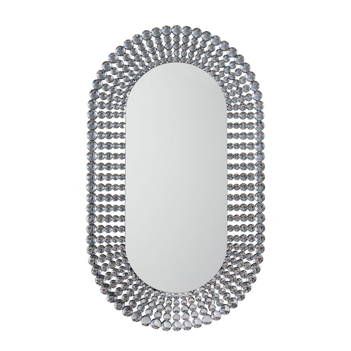 Gallery Interiors Sharrington Mirror / Grey / Oval – image 2