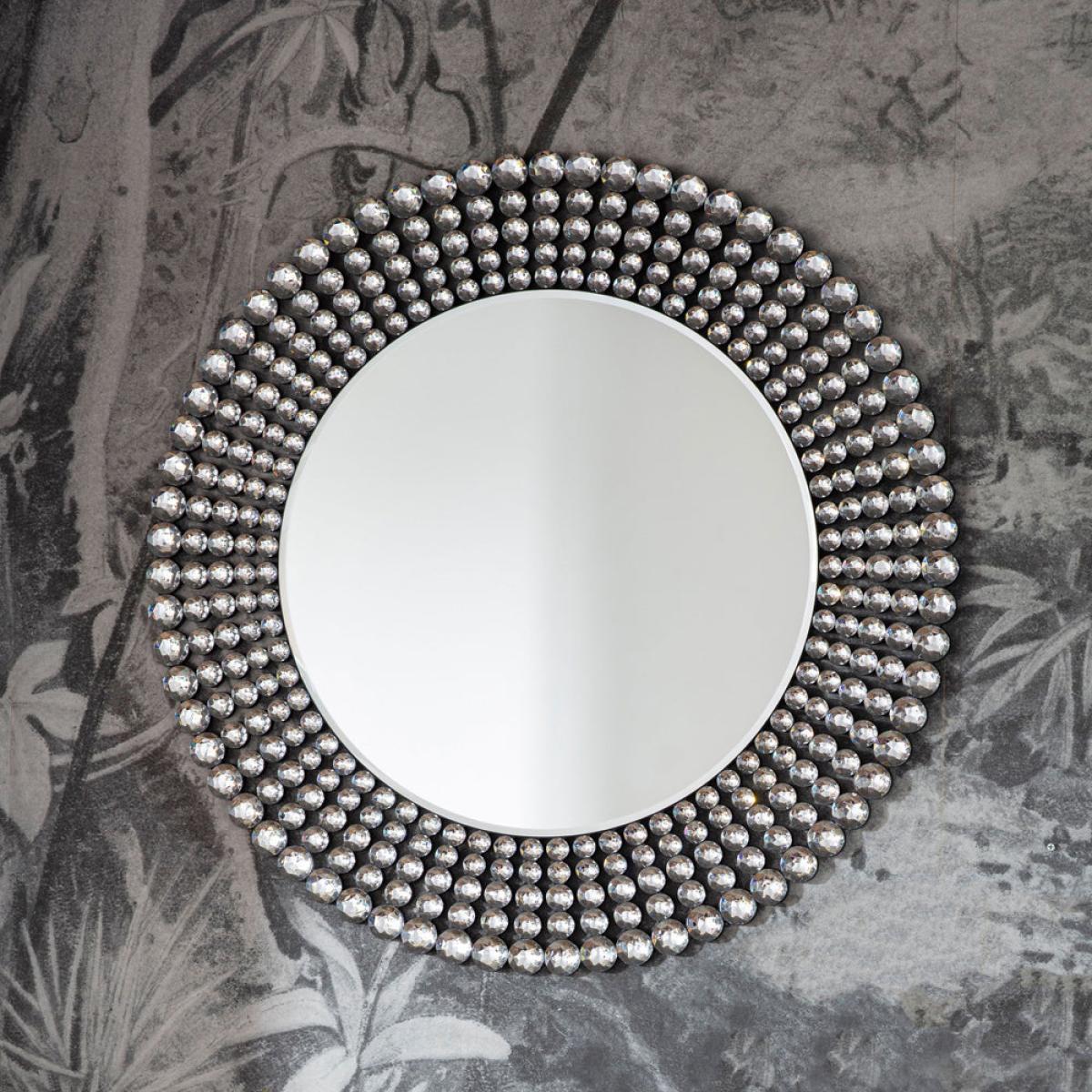 Gallery Interiors Sharrington Mirror / Grey / Oval – image 3