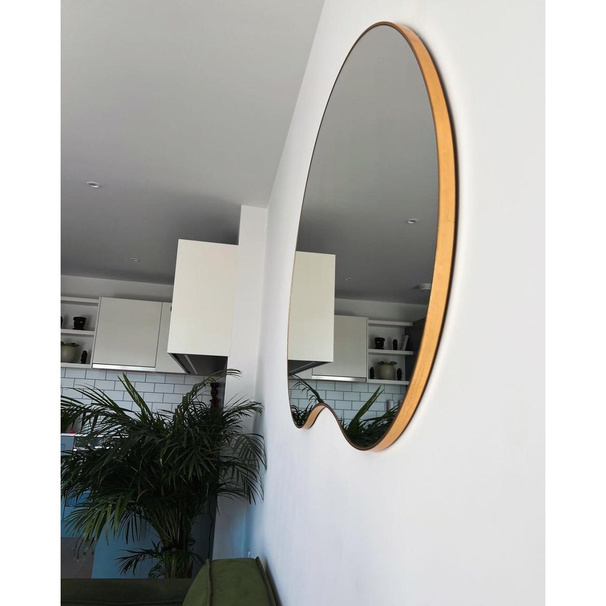 Olivia's Oman Pebble Wall Mirror in Gold – image 7