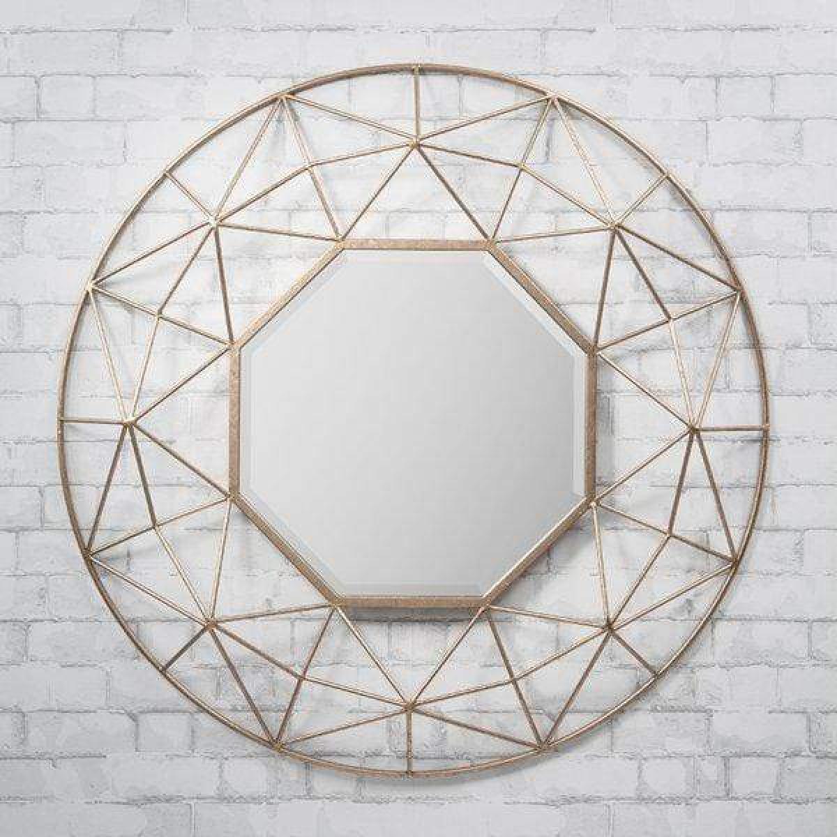Gallery Direct Andromeda Gold Geometric Mirror – image 2